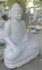 Product image 3 of the product “Seated Buddha made of Riverstone in Bhumisparsha - gesture of touching the earth. 117 cm height. ”